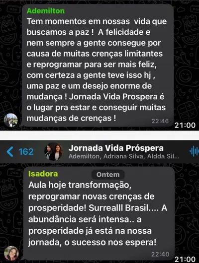 Depoimento prosperidade